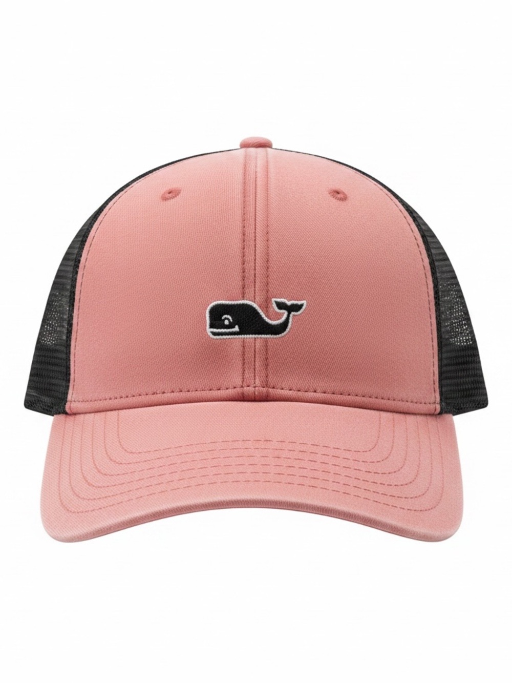 Vineyard Vines Dusty Pink & Navy Whale Mesh Cap